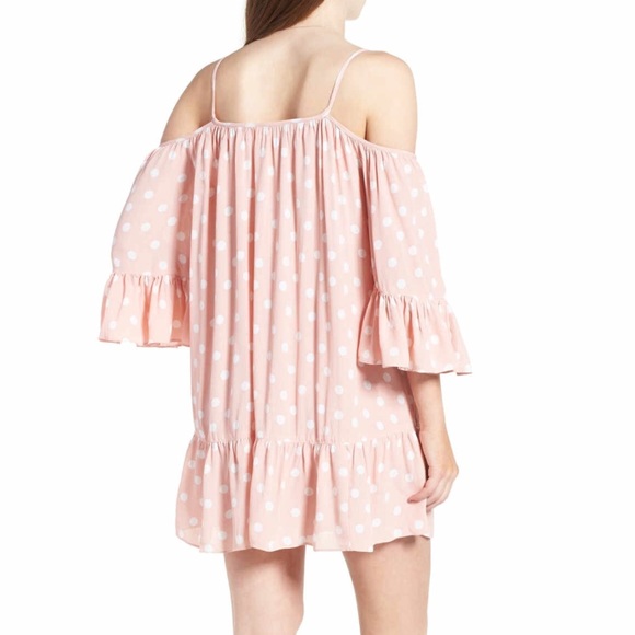 {HATTIE} Tularosa blush polka dot shift dress - Picture 2 of 7